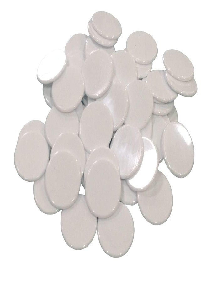MOREL Round Plastic Plain Token Coin for Shop, Games, Stores,Casino, School ETC.(300 Coin, White Color -31 MM Dia Meter - Image 3